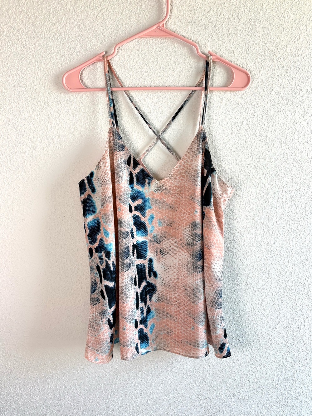 Buddy Love Kendall Snakeskin Strappy Tank Top